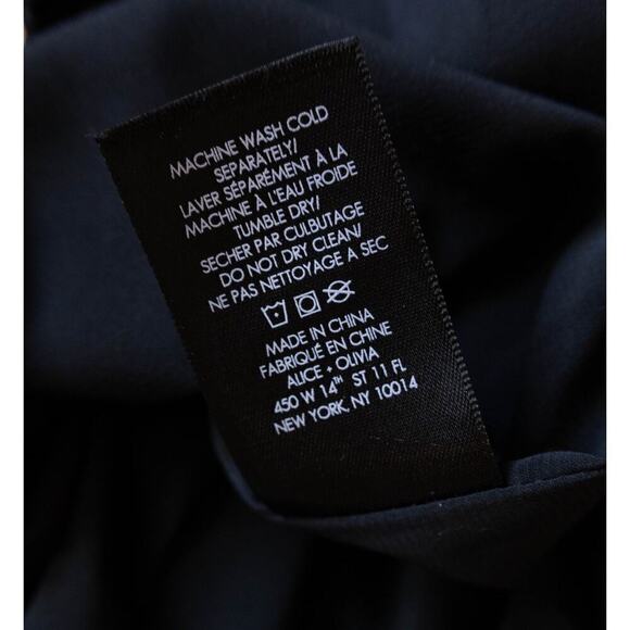 Alice + Olivia Marya Dress Ladies Pre-Loved Black Metallic Dress Size 6 - Picture 9 of 11